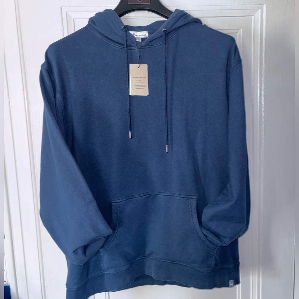 Navy Peter Millar sweatshirt